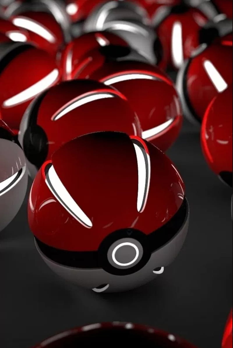 Pokemon, balls, red, HD phone wallpaper | Peakpx