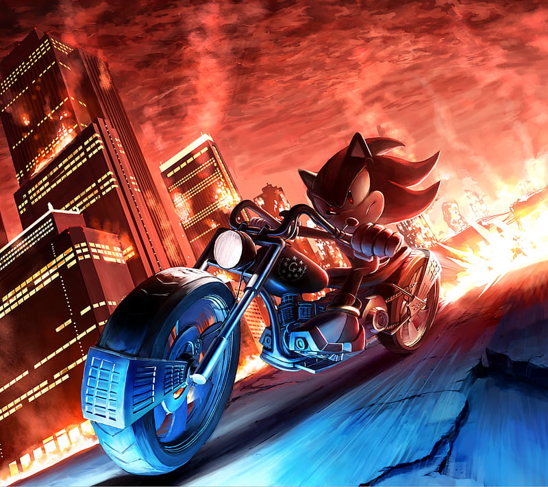 New Sonic Channel Illustration: Shadow and His Chaos Emerald – Sonic City