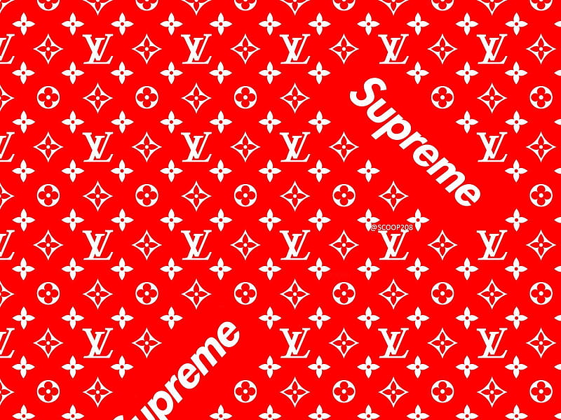 Supreme LV, brand, louis vuitton, tumblr, gris, marcas, black and white,  trap, HD phone wallpaper