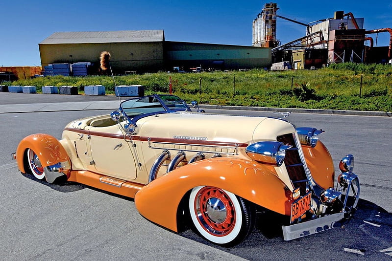 1936 Auburn Speedster, car, speedster, oldie, lowrider, vintage, fast, HD wallpaper