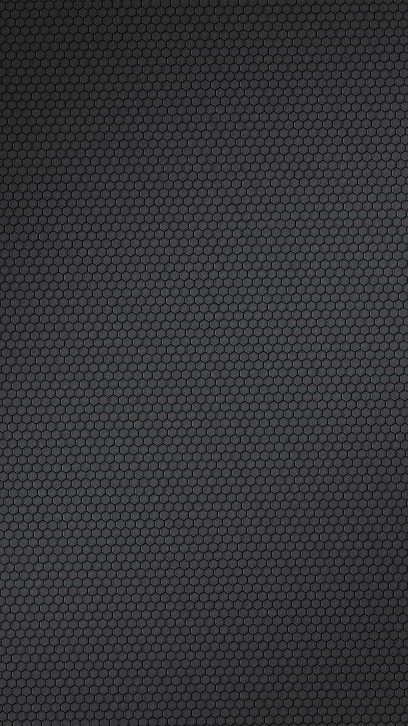 Abstract, black, carbon, gray, hexagon, leather, pattern, texture, triangle, HD phone wallpaper