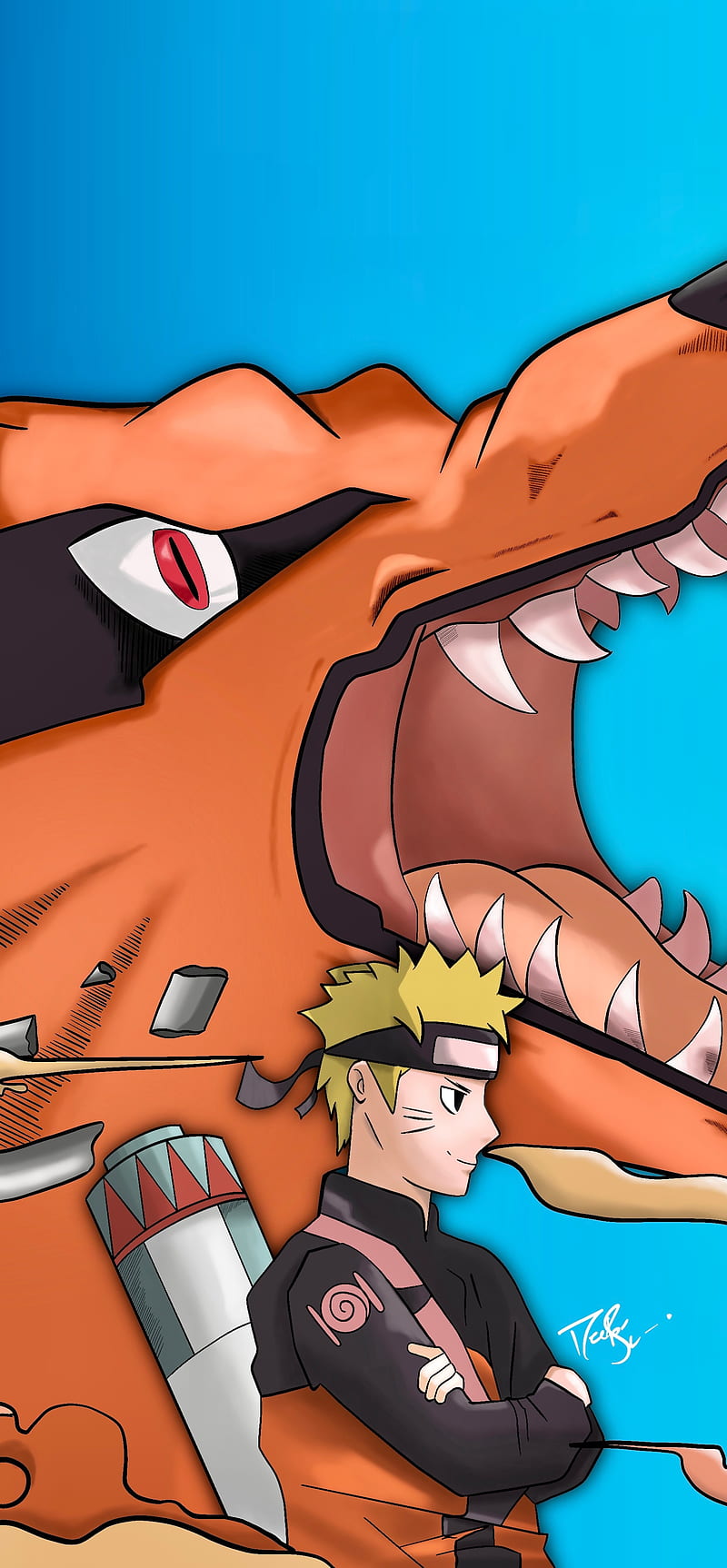 Naruto Uzumaki Nueve Colas Kurama Shippuden Jinchuriki Fondo De Pantalla Movil Hd Peakpx