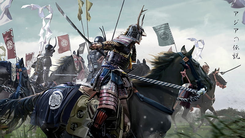 Armor Horse Katana Samurai Warrior Samurai, HD wallpaper