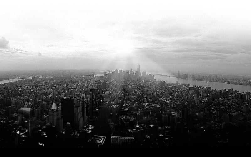 NY SKY, new york, blanc, black, black, blak, whi, ny, HD wallpaper