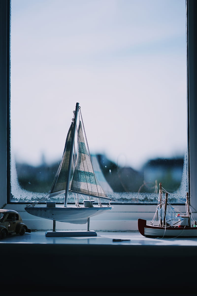 two boat beside window, HD phone wallpaper
