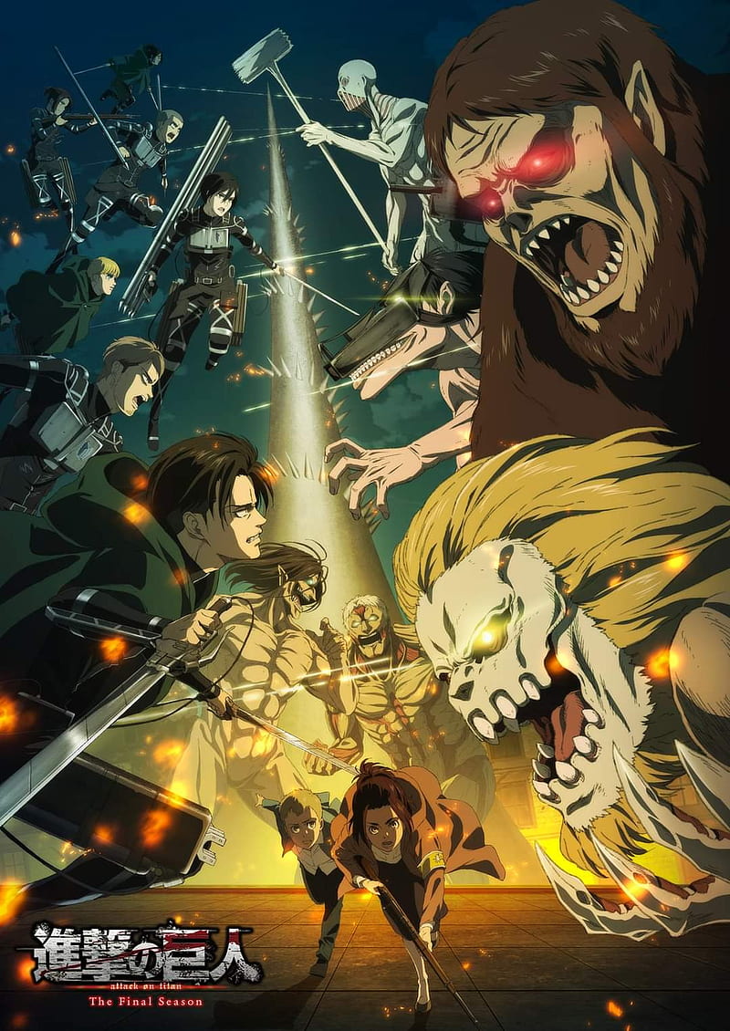 Attack on titan, anime, shingeki no kyojin, HD phone wallpaper