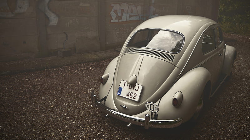 Volkswagen Beetle Vintage, volkswagen, carros, vintage, beetle, HD wallpaper