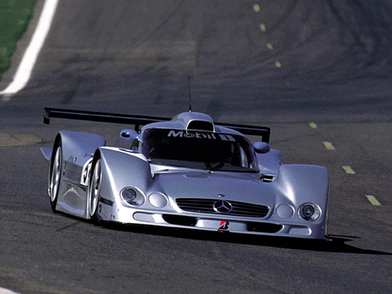 mercedes race car, mid engine, two seater, race modified, race track, HD wallpaper