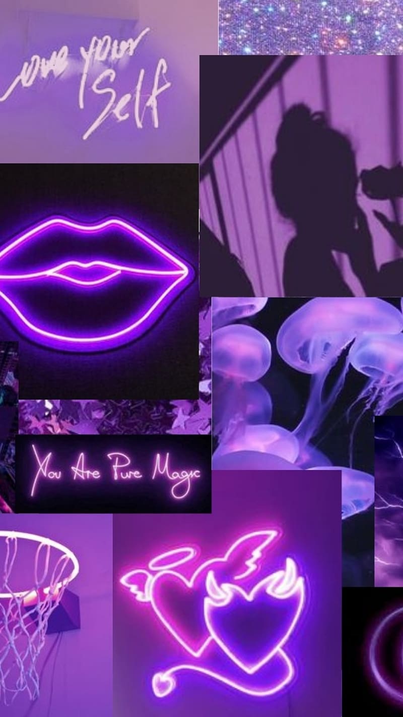 Bts Purple Aesthetic, love ur self, bts, HD phone wallpaper | Peakpx