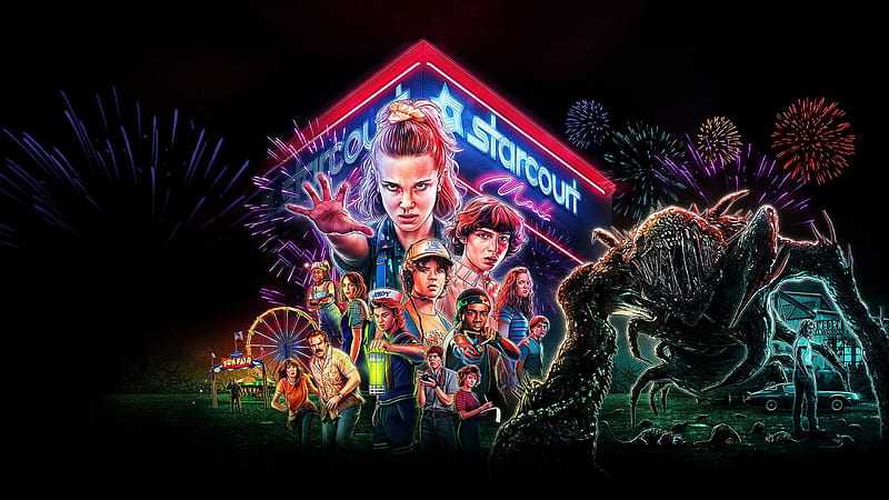 Stranger Things (TV Series 2016– ), poster, tv series, stranger things, people, HD wallpaper