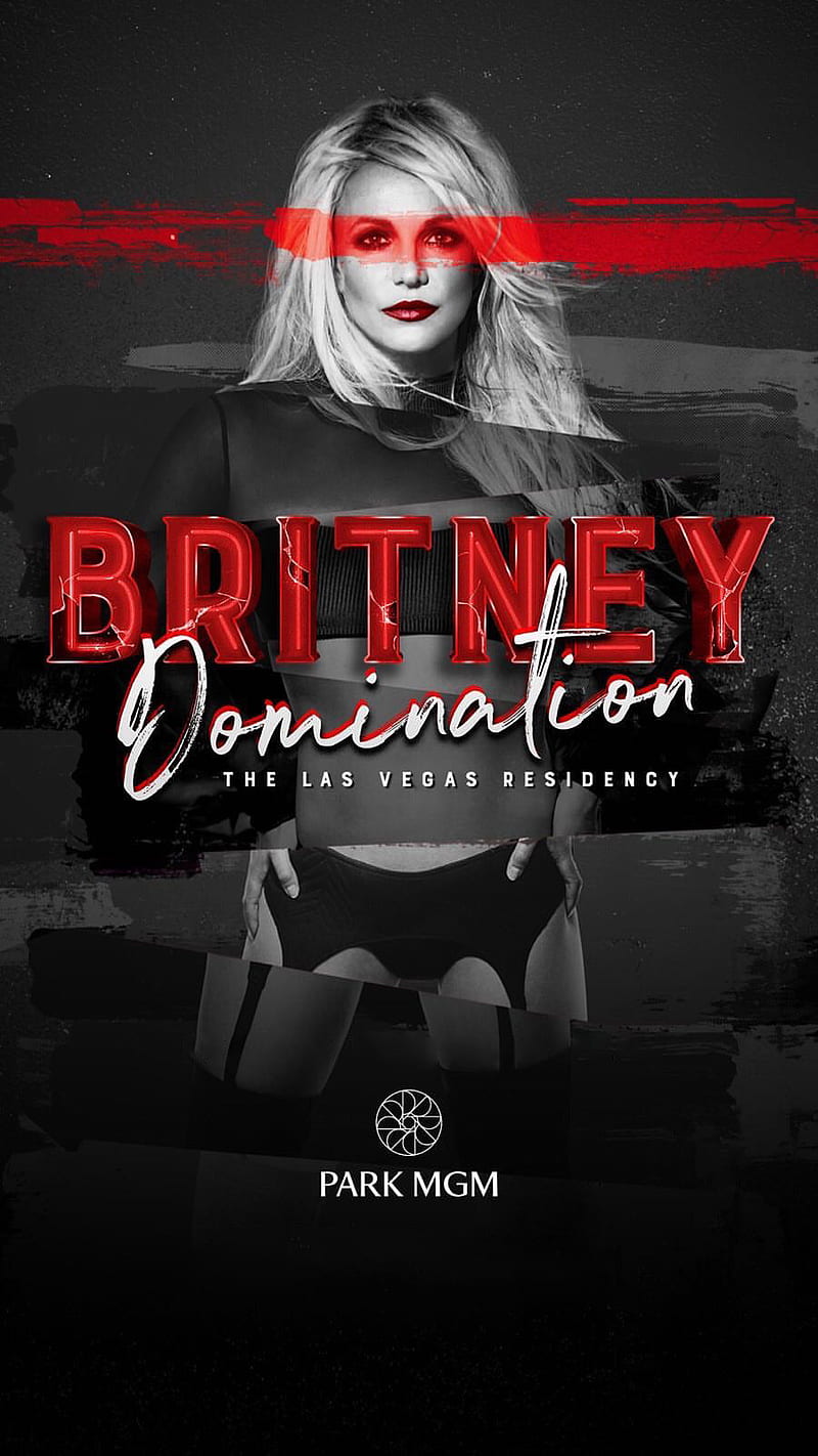 Britney Domination, spears, show, las vegas, woman, blonde, red, black, HD phone wallpaper