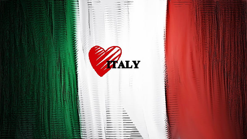 I love Italy, Italy flag, Italy, Italian flag, HD wallpaper