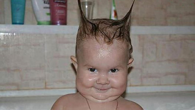 Funny Baby Face Expressions Bathtub Funny Baby Face, HD wallpaper