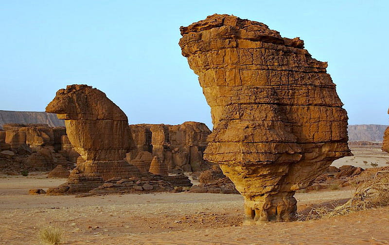 Ennedi Plateau, Sahara Desert, Sand, Desert, Africa, Nature, HD wallpaper