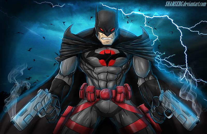 Knight Of Vengence, batman, artwork, digital-art, , superheroes, HD wallpaper