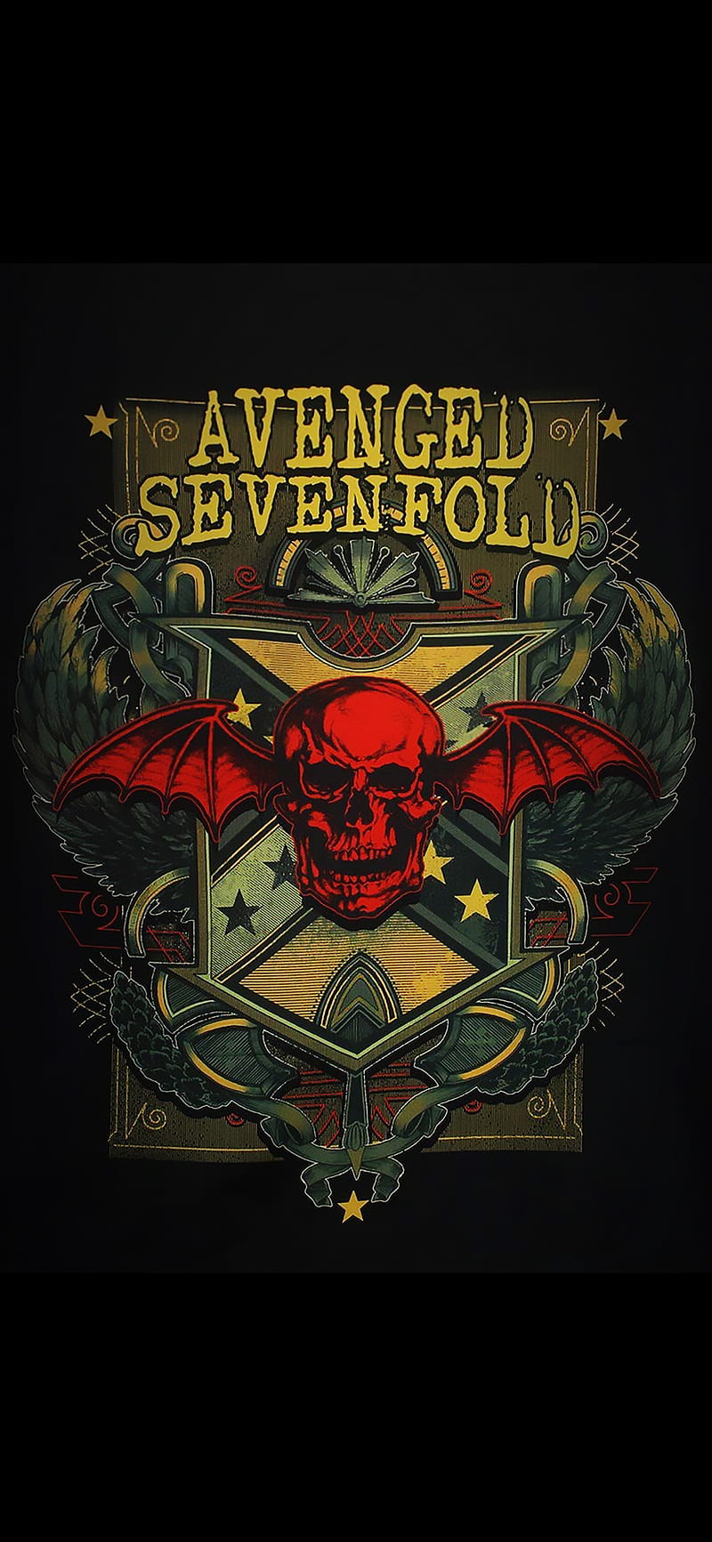avenged sevenfold, a7x, mobile background, sevenfold logo, HD phone wallpaper