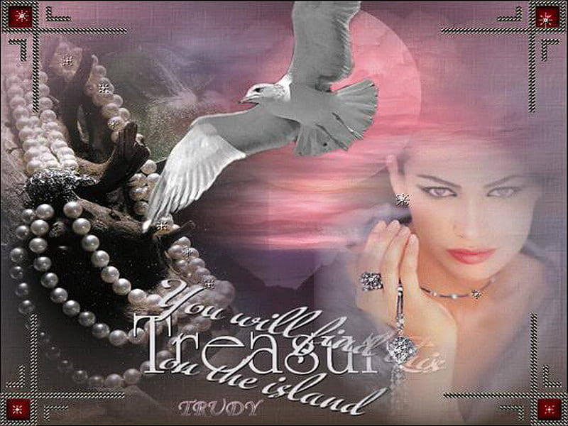 Promise, beauty, pearls, seagull, ocean, HD wallpaper | Peakpx