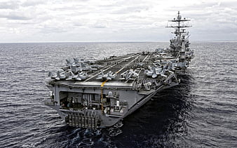 USS Harry S Truman, CVN-75, american aircraft carrier, Nimitz class ...