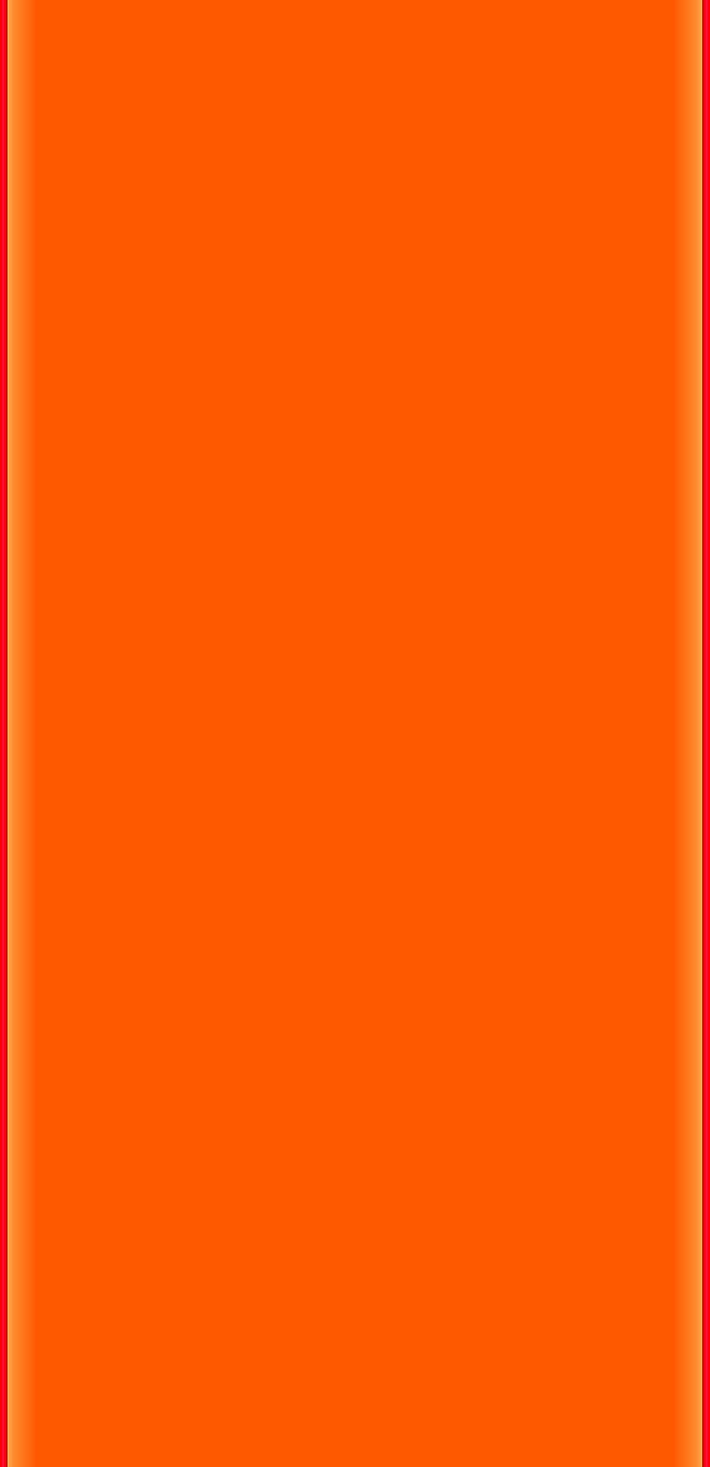 NEON-ORANGE-EDGE, edge, galaxy s9, jojo, led, magma, neon light, orange, HD phone wallpaper
