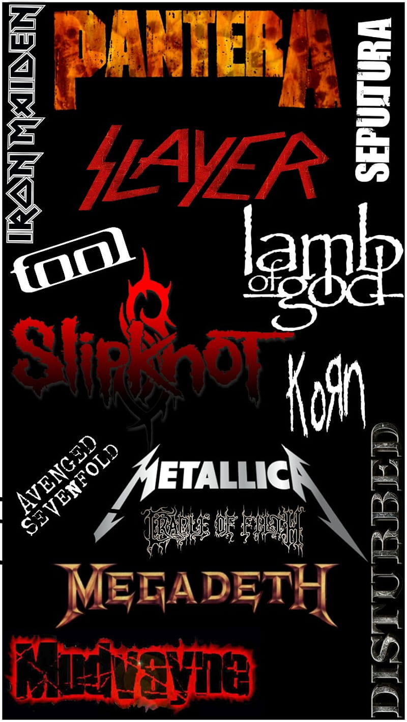 Heavy Metal, disturbed, korn, lamb of god, megadeth, metallica, mudvayne, pantera, slayer, slipknot, tool, HD phone wallpaper