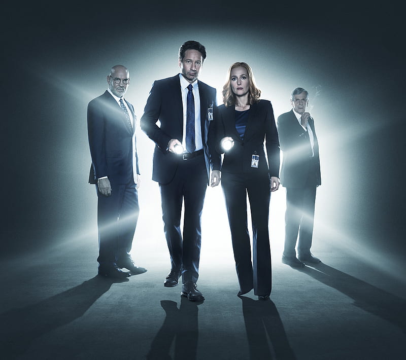 X-Files 2016, mulder, scully, skinner, x files, HD wallpaper