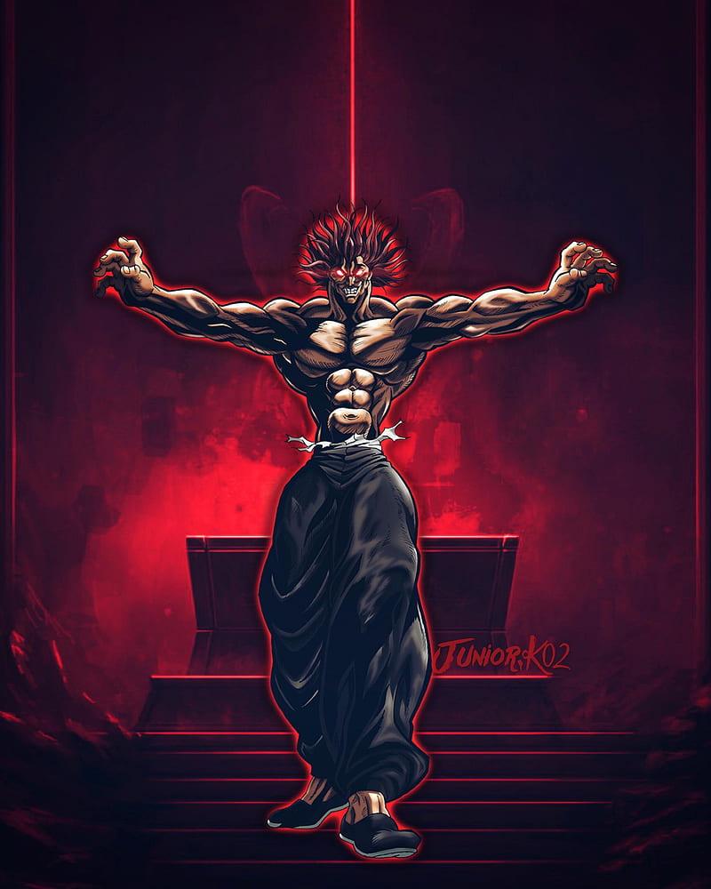 Download Baki Hanma Anime Portrait Wallpaper