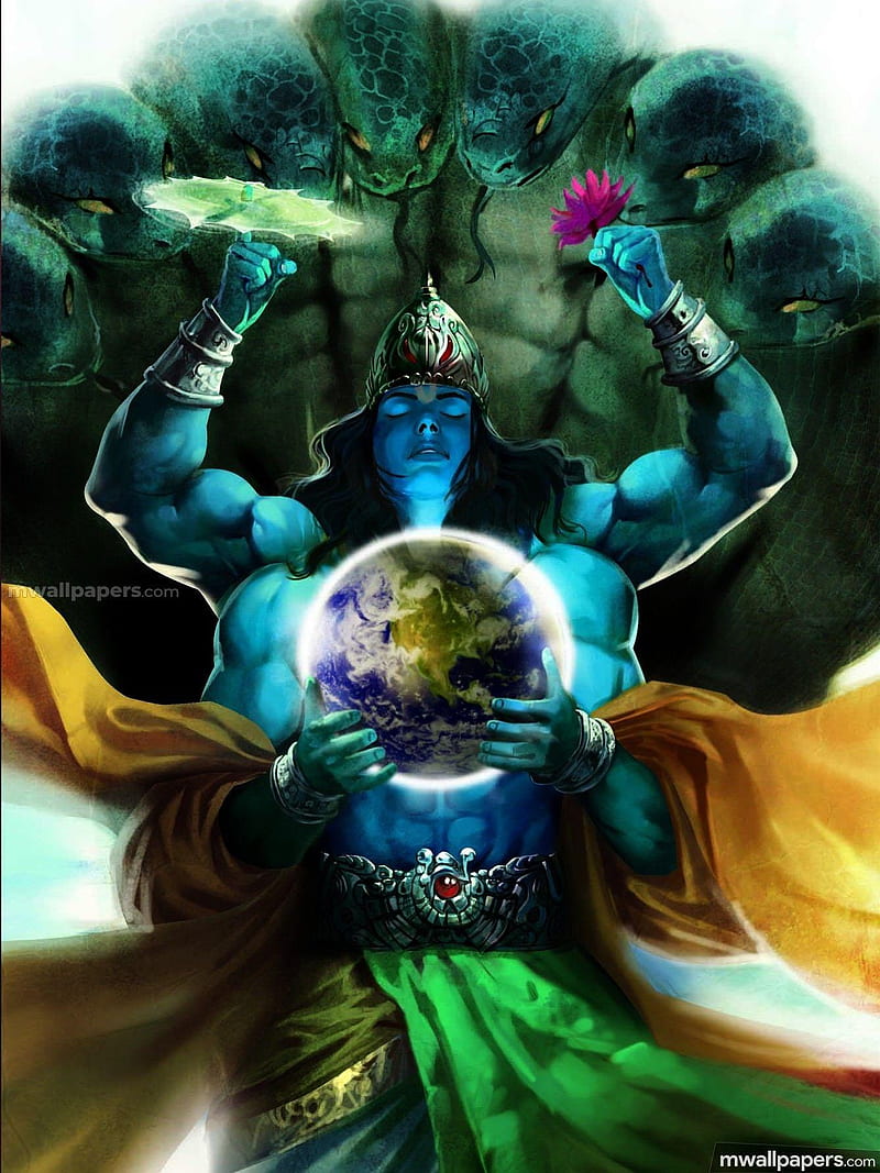Lord Vishnu, god, HD phone wallpaper | Peakpx
