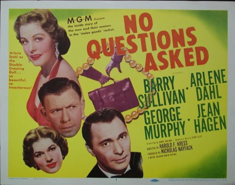 Classic Movies - No Questions Asked (1951), Classic Movies, No Questions Asked, Film Noir, Barry Sullivan, Arlene Dahl, HD wallpaper