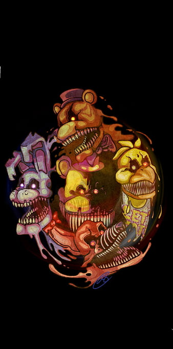 Wallpaper ID 309454  Video Game Five Nights at Freddys 4 Phone Wallpaper  Nightmare Golden Freddy Five Nights At Freddys 1440x3040 free download