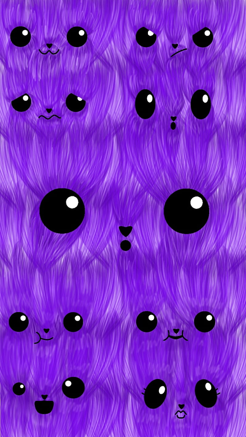 monstruo, kawaii, tierno, violeta, HD phone wallpaper