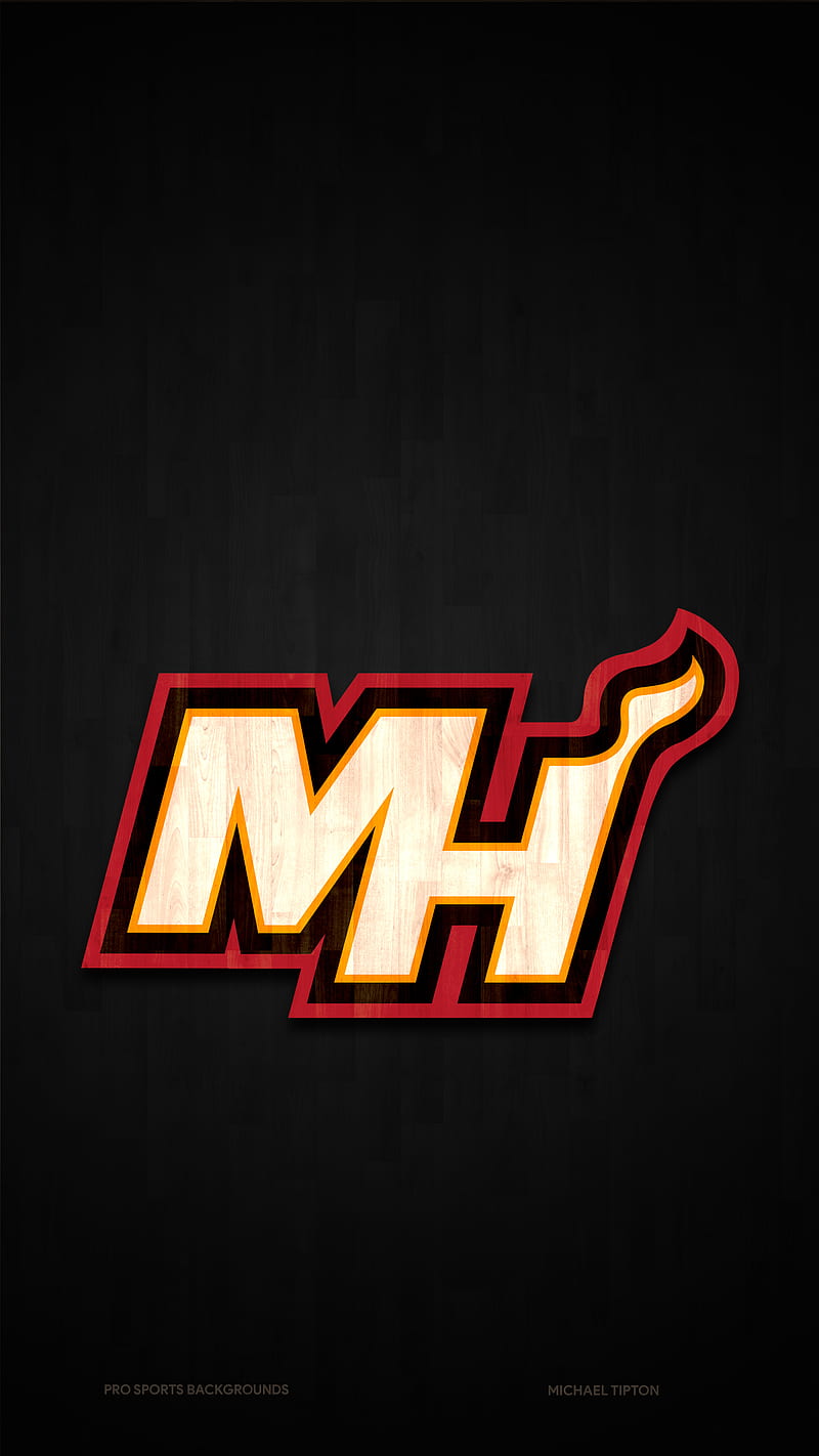 Miami Heat, basketball, crest, logo, nba, HD phone wallpaper