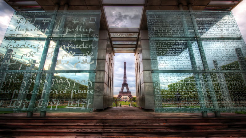 Paris Eiffel Tower Glass Monument Travel, HD wallpaper