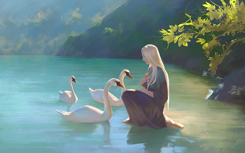 Swan Fantasy Art