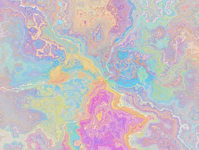 Pastel Spill, abstract, bright, colorful, colors, fantasy, marble, paint, pastel, rainbow, spill, HD wallpaper