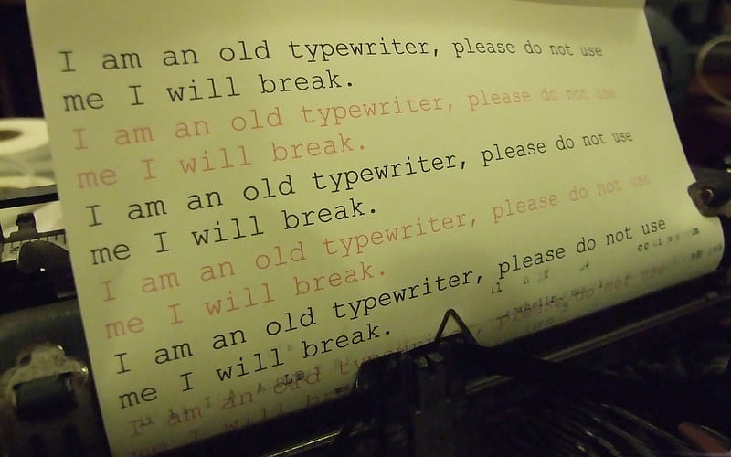 old typewriter-LOMO style graphy, HD wallpaper