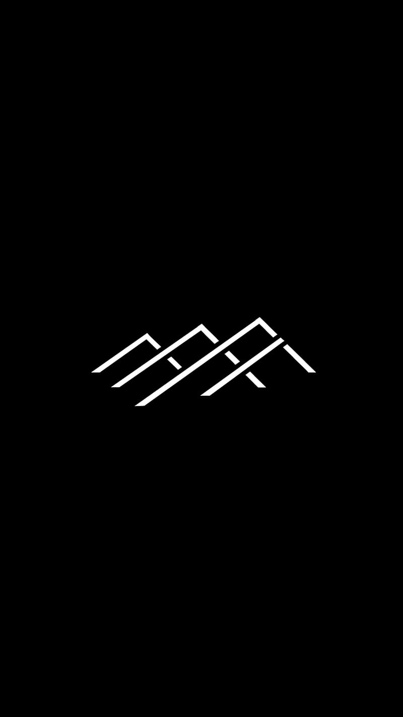 Minimal Mountains, 929, amoled minimalist, new, oled, q, simple, HD phone wallpaper