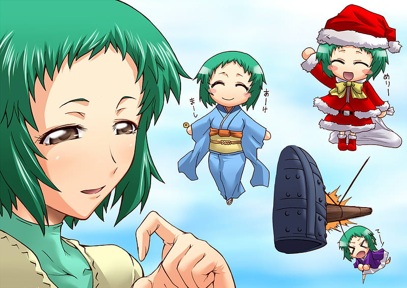 Persona 3 Fuuka, fuuka yamagishi, holidays, person, priestess, shin megami tensei, santa claus, persona 3, HD wallpaper