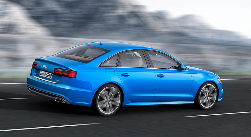 2015 Audi A6 (Liquid Blue metallic) - Rear , car, HD wallpaper