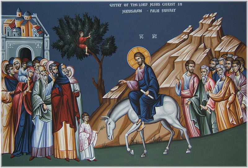 Entry of Christ in Jerusalem, Entry, Jerusalem, Christ, Jesus, HD wallpaper