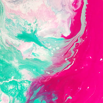 teal and pink background