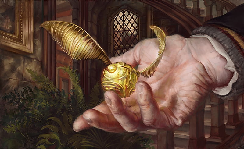 Download Aesthetic Harry Potter Golden Snitch Wallpaper