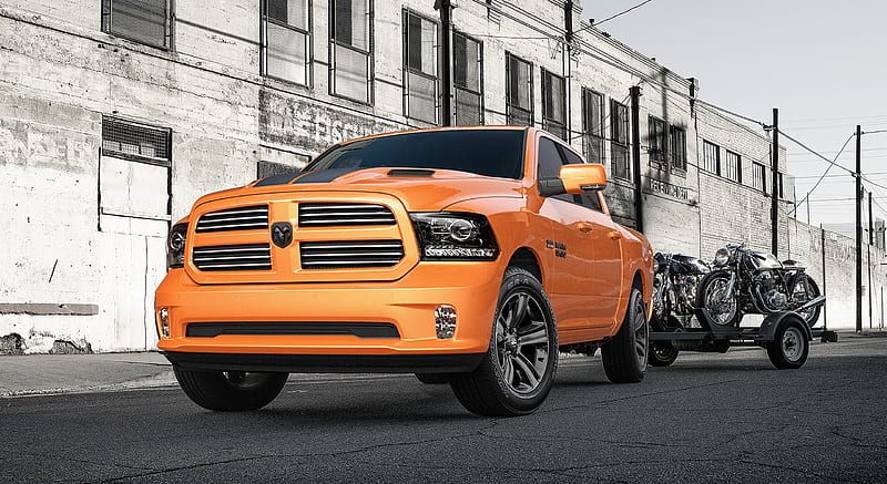 2017 Ram 1500 Ignition Orange Sport Special Edition - Front , car, HD wallpaper