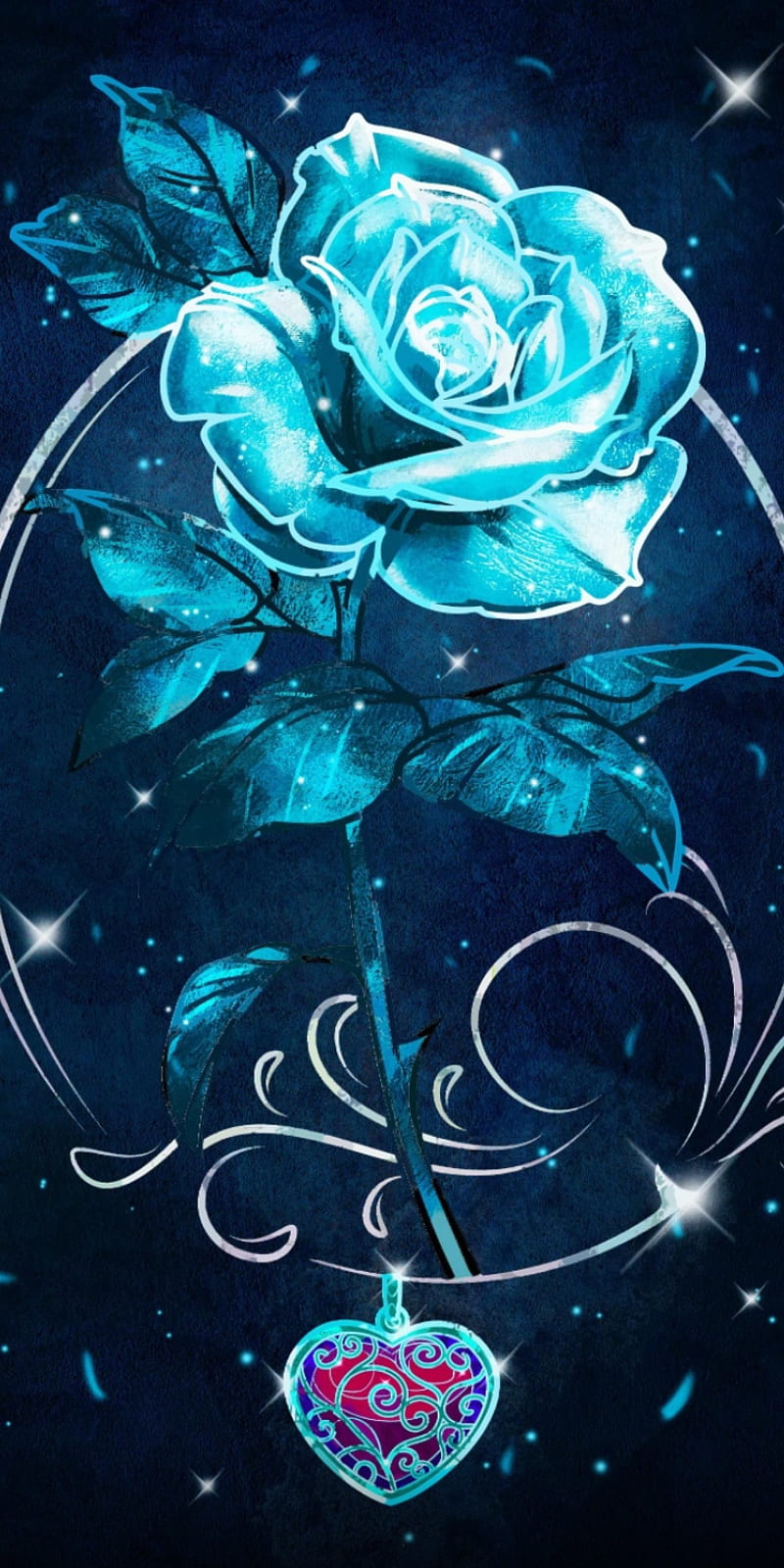 Blue Rose, color, galaxy, HD phone wallpaper | Peakpx