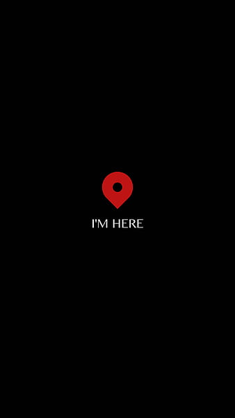Mark, geolocation, inscription, place, i m here, HD phone wallpaper ...