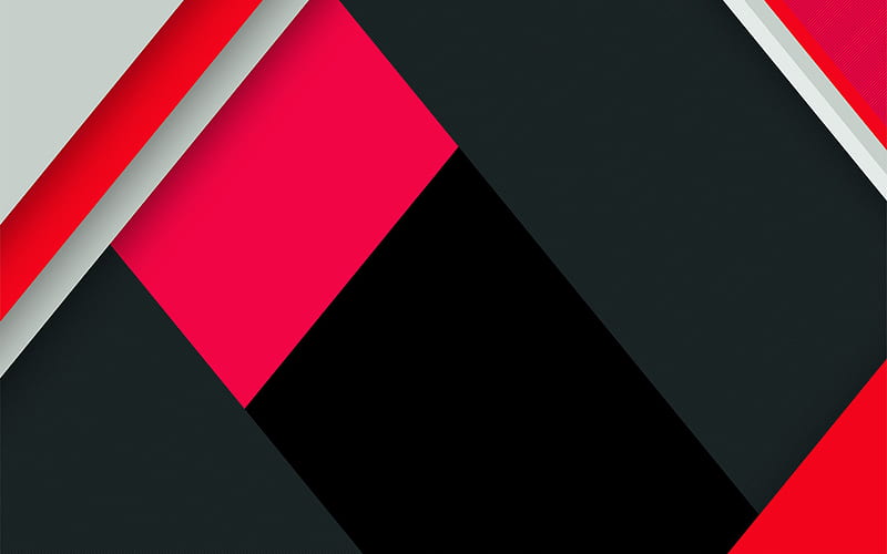 Material design, pink and black, geometric shapes, pink backgrounds ...