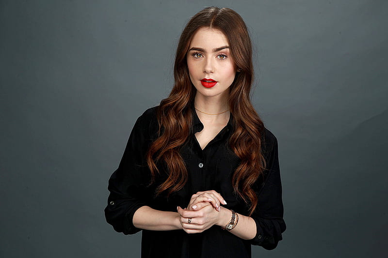Actress Lily Collins 2019, HD wallpaper