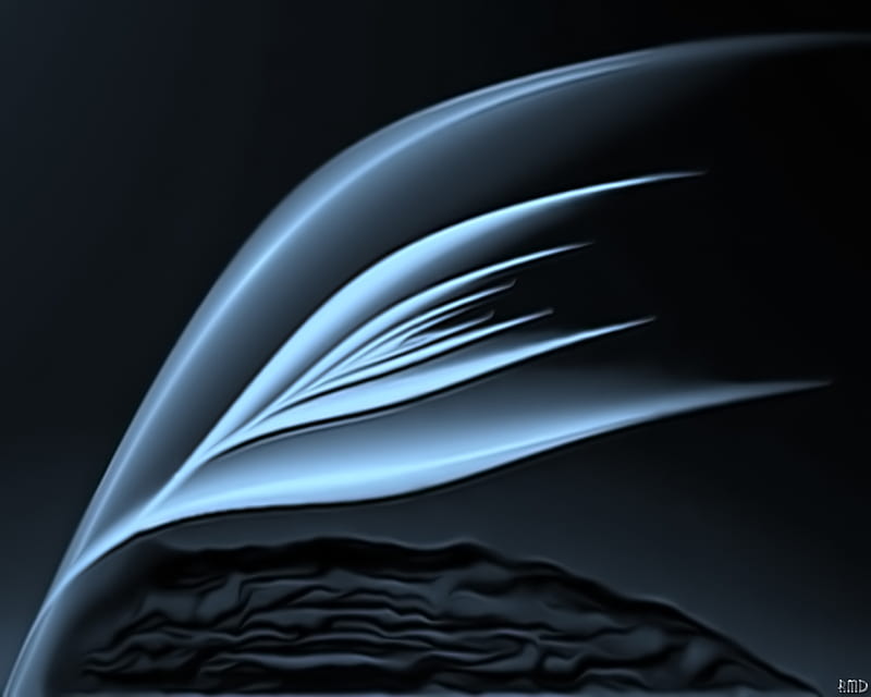 Chill, black, abstract, blue, 3d and cg, HD wallpaper