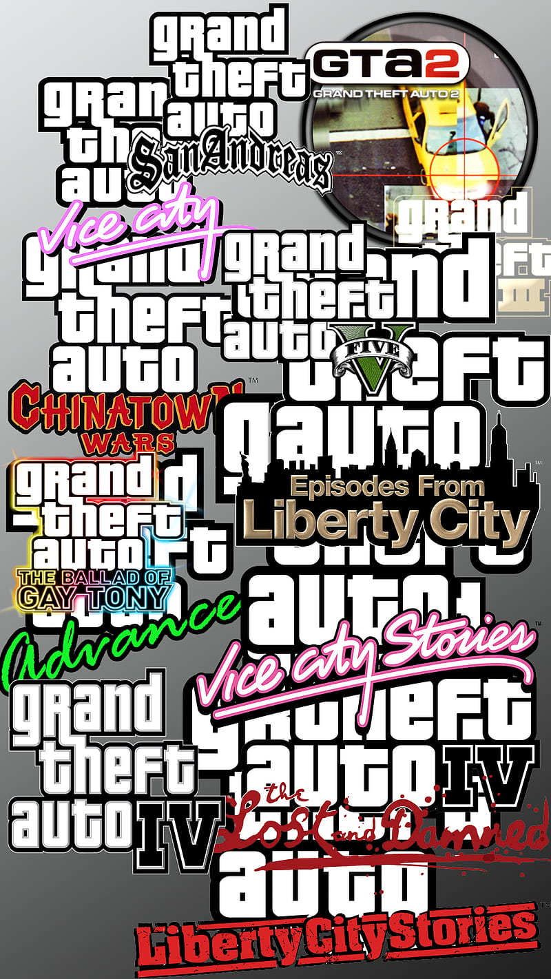 GTA Series, games, grand theft auto, logos, HD phone wallpaper