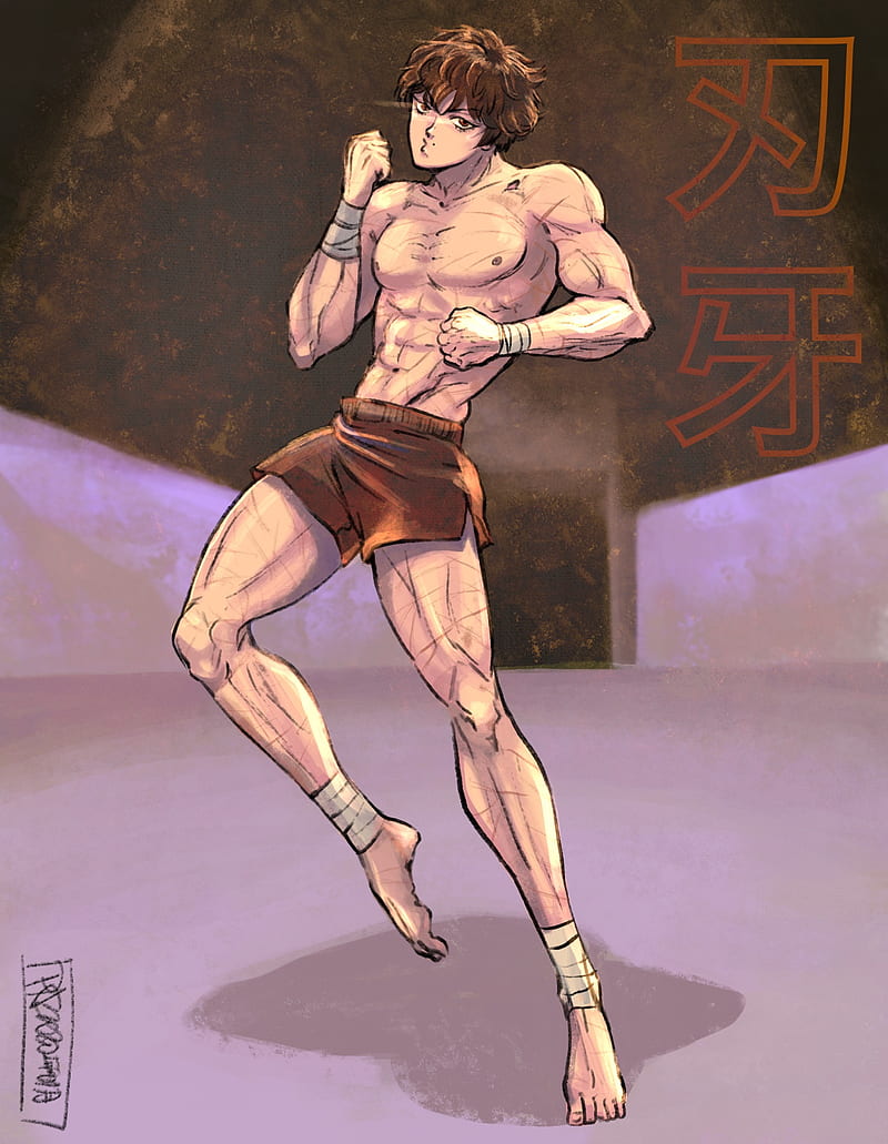 Baki, anime, muscle, HD phone wallpaper