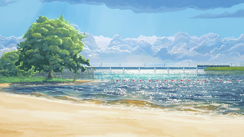Summer Beach Anime, Anime Summer Landscape, HD wallpaper | Peakpx